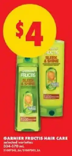 No Frills Garnier fructis hair care offer