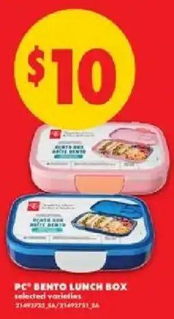 No Frills PC bento lunch box offer