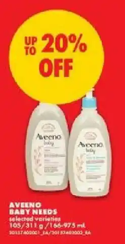 No Frills Aveeno baby needs offer