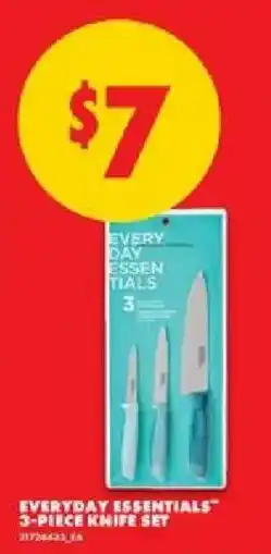 No Frills Everyday Essentials 3-piece knife set offer