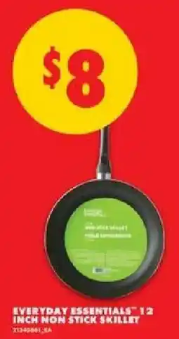 No Frills Everyday Essentials 12 inch non stick skillet offer