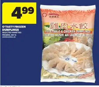 O'Tasty frozen dumplings