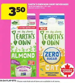 Atlantic Superstore Earth's Own non-dairy beverages offer