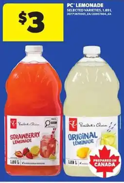 Atlantic Superstore PC lemonade offer