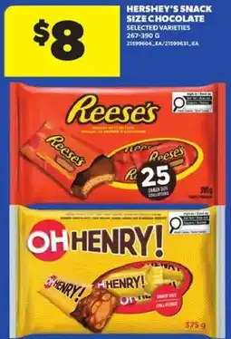 Atlantic Superstore Hershey's snack size chocolate selected varieties offer