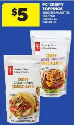 Atlantic Superstore PC crispy toppings offer