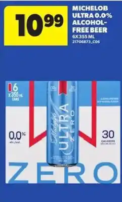 Atlantic Superstore Michelob Ultra 0.0% alcohol-free beer offer