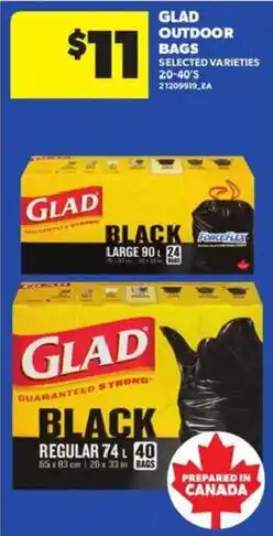 Atlantic Superstore Glad outdoor bags offer