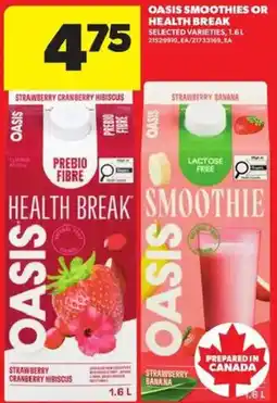 Atlantic Superstore Oasis health break smoothie offer