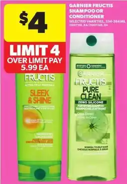 Atlantic Superstore Garnier Fructis shampoo or conditioner offer