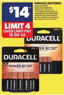 Atlantic Superstore Duracell power boost aa offer
