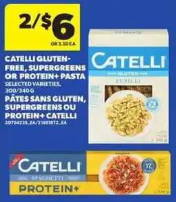 Atlantic Superstore Catelli gluten-free, supergreens or protein+ pasta offer