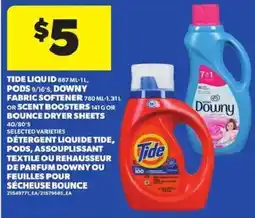 Atlantic Superstore Tide liquid pods downy fabric softener or scent boosters bounce dryer sheets offer