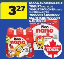 Atlantic Superstore Ioco nano drinkable yogurt offer
