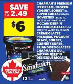 Atlantic Superstore Chapman's premium ice cream offer