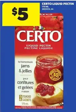 Atlantic Superstore certo liquid pectin offer