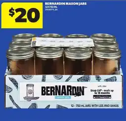 Atlantic Superstore Bernardin mason jars offer