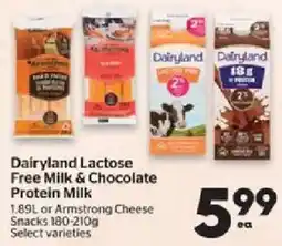 Calgary Co-op Dairyland Lactose Free Milk & Chocolate Protein Milk offer