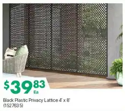 Kent Black Plastic Privacy Lattice offer