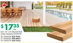 Kent Western Red Cedar Decking offer
