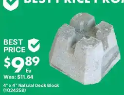 Kent Natural Deck Block offer