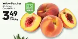 Calgary Co-op Yellow Peaches offer