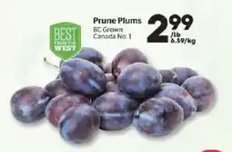 Calgary Co-op Prune Plums offer