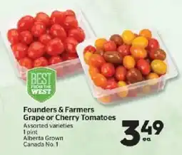 Calgary Co-op Founders & Farmers Grape or Cherry Tomatoes offer