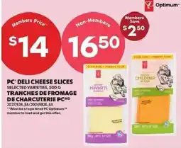 Atlantic Superstore PC deli cheese slices offer