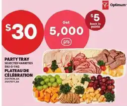 Atlantic Superstore Optimum party tray selected varieties offer