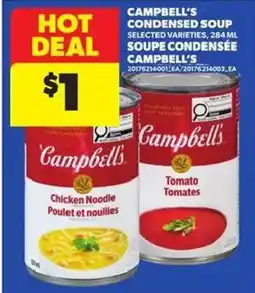 Atlantic Superstore Campbell's condensed soup selected varieties offer