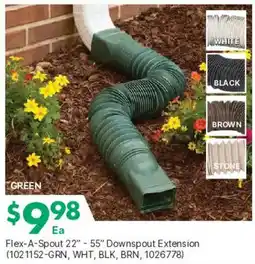 Kent Flex-A-Spout 22" - 55" Downsptout Extension offer