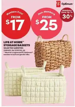 Atlantic Superstore Life at Home storage baskets offer