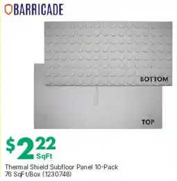 Kent Barricade Thermal Shield Subfloor Panel offer