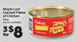 Calgary Co-op Maple Leaf canned flakes of chicken offer