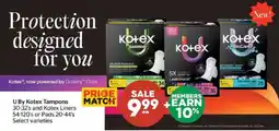 Calgary Co-op Kotex tampons and liners offer