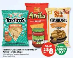 Calgary Co-op Tostitos, Old Dutch Restaurante or Arriba Tortilla Chips offer