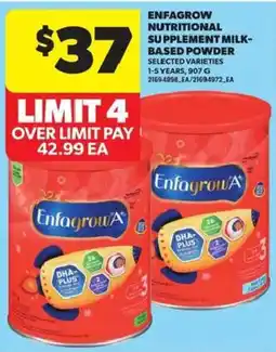 Atlantic Superstore Enfagrow nutritional supplement milk-based powder offer