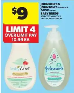 Atlantic Superstore Johnson's & Johnson's baby needs offer