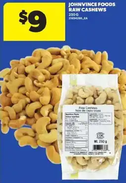 Atlantic Superstore Johnvince Foods Raw Cashews offer