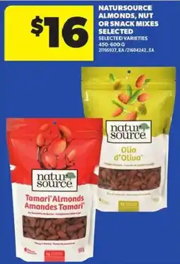 Atlantic Superstore Natursource almonds, nut or snack mixes offer