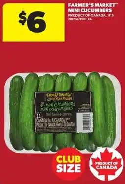 Atlantic Superstore Farmer's Market mini cucumbers offer