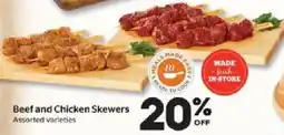 Calgary Co-op Beef and Chicken Skewers offer