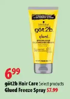 London Drugs got2b Hair Care Glued Freeze Spray offer