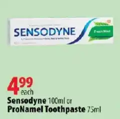 London Drugs Sensodyne toothpaste offer