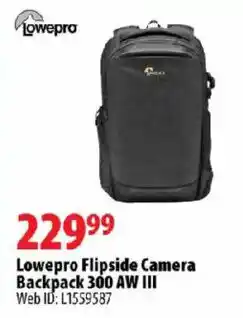 London Drugs Lowepro Flipside Camera Backpack 300 AW III offer
