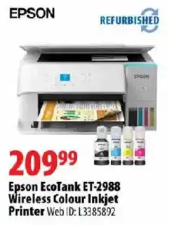 Epson EcoTank ET-2988 Wireless Colour Inkjet Printer