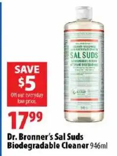 London Drugs Dr Bronner's Sal Suds Biodegradable Cleaner offer