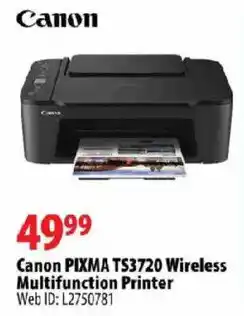 London Drugs Canon PIXMA TS3720 Wireless Multifunction Printer offer