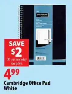 London Drugs Cambridge Office Pad White offer